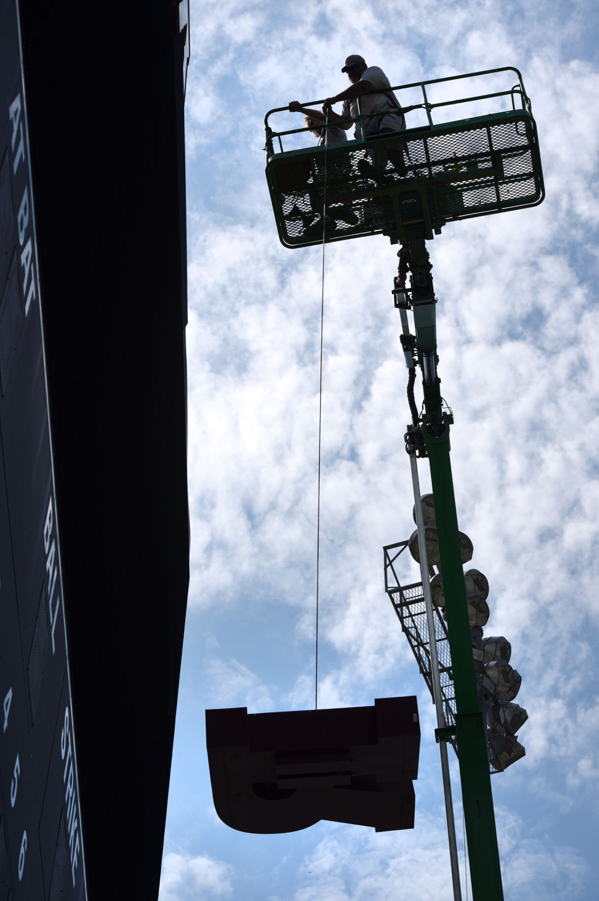 BB&T Ballpark sign removal